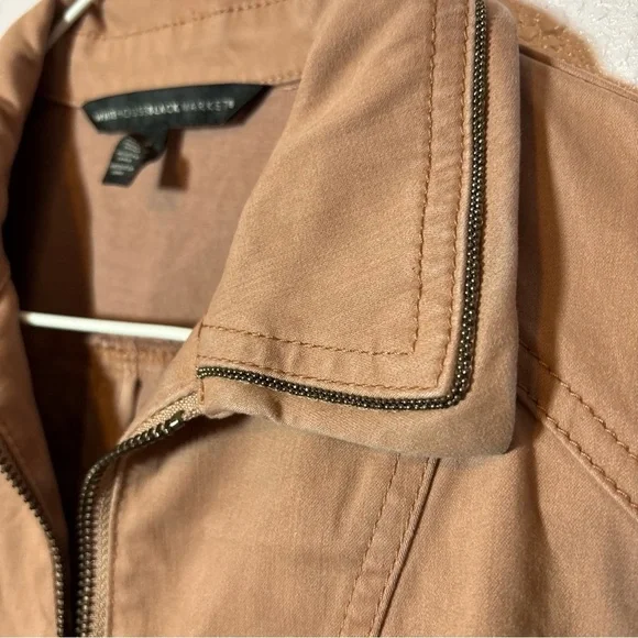 White House Black Market Brown Utility Jacket - Picture 3 of 4